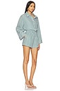 view 2 of 4 Freja Playsuit in Green Stripe