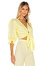 view 2 of 4 Jacinta Top in Plain Daffodil Yellow