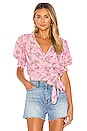 view 1 of 4 TOP ENVOLVENTE LA COLLE in Pink Juliette Floral