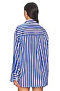 view 4 of 5 Daija Shirt in Adia Stripe Ocean Blue