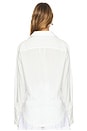 view 3 of 4 Alliste Oversized Wrap Shirt in White