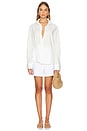 view 4 of 4 Alliste Oversized Wrap Shirt in White