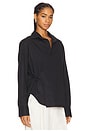 view 2 of 4 Alliste Oversized Wrap Shirt in Black