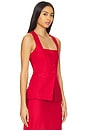 view 2 of 4 Jackie Vest in Red