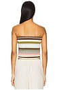 view 3 of 4 Arlette Strapless Top in Meleu Stripe Multi