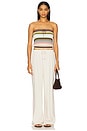 view 4 of 4 Arlette Strapless Top in Meleu Stripe Multi