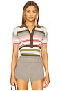 view 1 of 4 Sable Polo Shirt in Meleu Stripe Multi