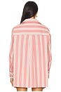 view 3 of 5 Capri Shirt in Cherry Stripe
