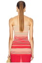 view 3 of 5 Casia Top in Accordion Stripe Amber Fawn