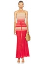 view 4 of 5 Casia Top in Accordion Stripe Amber Fawn