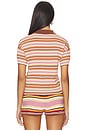view 3 of 5 Sable Polo Shirt in Luis Stripe Dusty Mauve