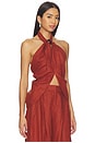 view 2 of 4 Biba Halter Top in Terracotta
