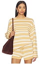 view 1 of 4 Lyana Top in Breton Stripe Sienna