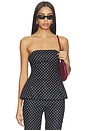 view 1 of 5 Petro Top in Lola Polka Dot Black & Cream
