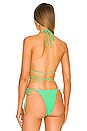 view 3 of 4 Marzia Bikini Top in Plain Green