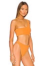 view 2 of 4 Recoletta Bikini Top in Plain Orange