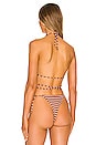 view 3 of 4 HAUT DE MAILLOT DE BAIN MARZIA in Chocolate Stripe