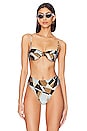 view 1 of 4 Farrah Bikini Top in Sassari Print