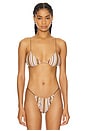 view 1 of 4 El a String Bikini Top in Terracotta Multi Stripe