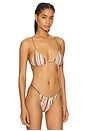 view 2 of 4 El a String Bikini Top in Terracotta Multi Stripe