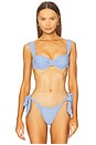 view 1 of 4 Sol Bikini Top in Blue