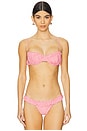 view 1 of 5 Esterel Bikini Top in Gingham Red