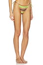 view 2 of 4 Bruna Bikini Bottom in Valencia Stripe