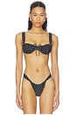 view 1 of 4 HAUT DE MAILLOT DE BAIN DINARD in Lola Polka Dot Black & Cream