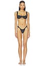 view 4 of 5 BAS DE MAILLOT DE BAIN ANDEZ in Lola Polka Dot Black & Cream