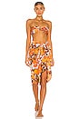 view 4 of 4 MALADY 탑 in Orange Isola Floral