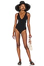 view 4 of 4 Delhi One Piece in Plain Black