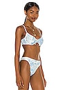 view 2 of 4 Sariska Bikini Top in Faye Paisley Print Powder Blue