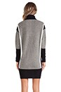 view 3 of 5 VESTIDO MIX OF KNIT in Grey, Black & White