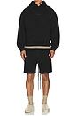 view 4 of 4 Soccer Fleece Shorts in Jet Black