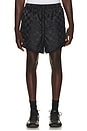 view 1 of 5 Checkered Gym Short in Vintage Black