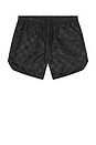 view 5 of 5 Checkered Gym Short in Vintage Black