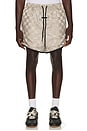 view 1 of 5 Checkered Gym Short in Seal