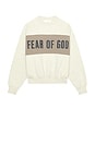 view 4 of 4 SUDADERA CROPPED in Vanilla Heather & Seal