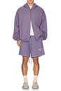 view 5 of 5 Heavy Fleece Fullzip Hoodie in Lavender