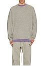 view 4 of 5 Waffle Crewneck Sweater in Dark Heather