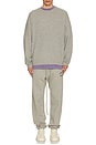 view 5 of 5 Waffle Crewneck Sweater in Dark Heather