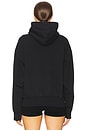 view 3 of 5 Heavy Fleece Vintage Shrunken Hoodie in Black