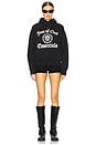 view 5 of 5 Heavy Fleece Vintage Shrunken Hoodie in Black