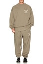 view 5 of 5 FLEECE 크루넥 in Heather Gray