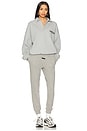 view 5 of 5 Fleece Polo in Light Heather Gray