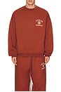 view 4 of 5 FLEECE 크루넥 in Crimson
