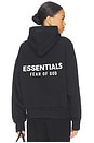 view 1 of 5 Fleece Hoodie in Black