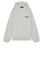 view 2 of 5 Fleece Hoodie in Light Heather Gray