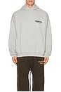 view 4 of 5 Fleece Hoodie in Light Heather Gray