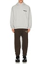 view 5 of 5 Fleece Hoodie in Light Heather Gray